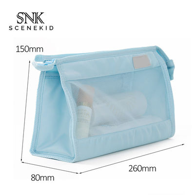 Umweltfreundlicher fördernder Reißverschluss-transparentes Polyester Mesh Cosmetic Bag