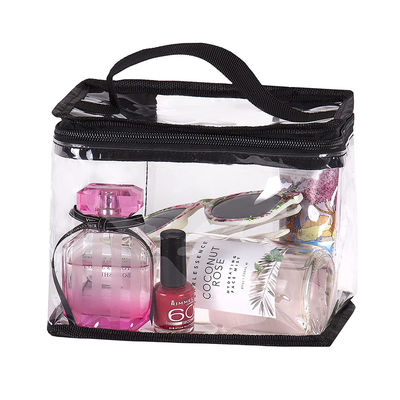 Große Wasser-beständige klare Reise-Make-upzug-Tasche mit Spitzengriff