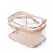 Logo Custom Pink Clear Handle-Wäsche PVC-Kosmetiktasche
