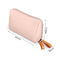 Kundenspezifisches reines Großhandelspolyester-rosa Kosmetiktasche des Farbfreien raumes