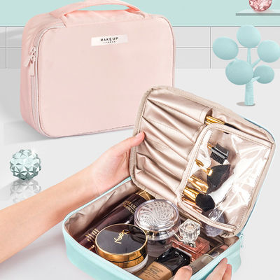 Mehrfunktionaler faltbarer Make-upbürsten-Organisator Bag
