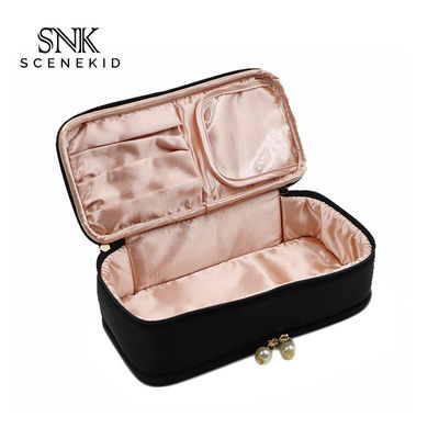 Kundengerechte große Kapazität Foldabel-Handtaschen-Spitze-Toilettenartikel-Kosmetiktasche